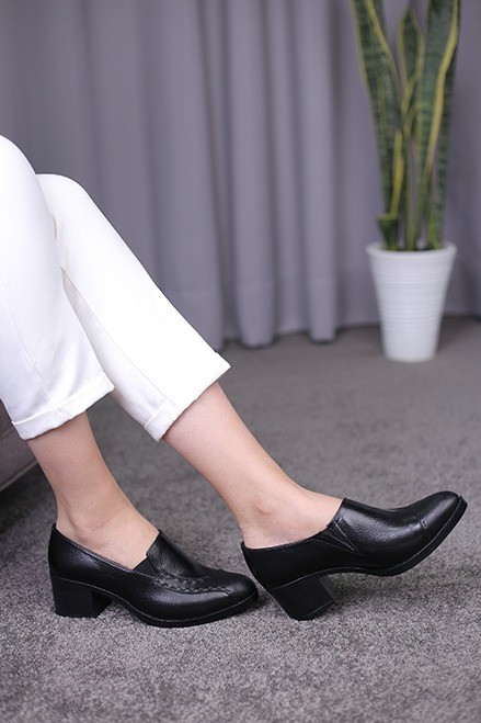 کفش چرم زنانه کد1034