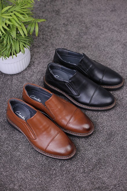 کفش چرم مردانه سرپنجه کش کد820