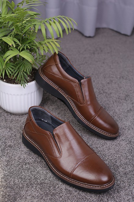 کفش چرم مردانه سرپنجه کش کد820