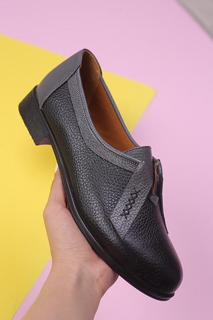 کفش چرم پرسنلی زنانه کد108