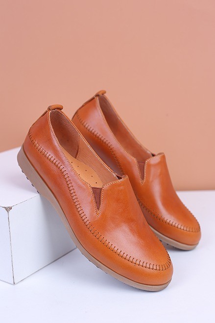 کفش کالج چرم زنانه کد99102