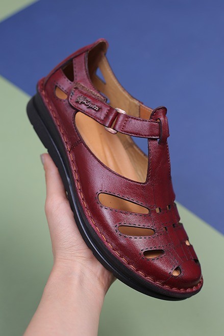 کفش چرم تابستانی زنانه کد145