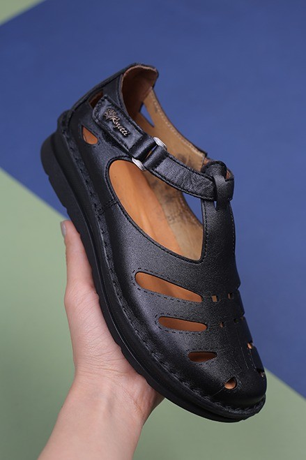 کفش چرم تابستانی زنانه کد145