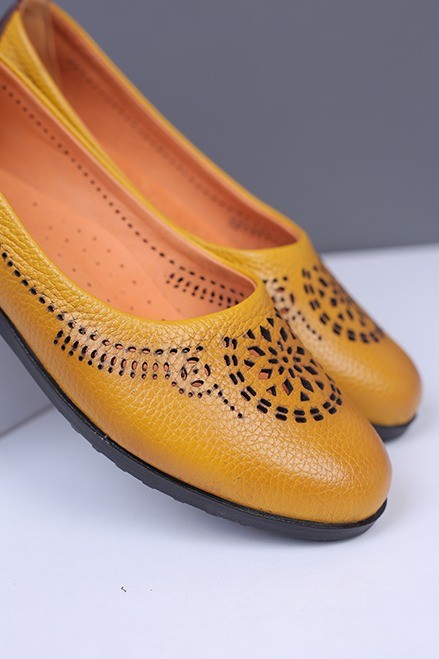 کفش چرم کالج زنانه کد100