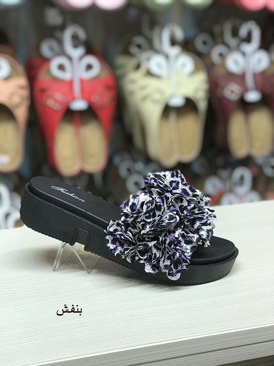 کفش صندل روفرشی زنانه گل گلی کد25/6