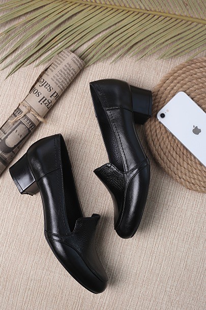 کفش چرم پرسنلی زنانه افسون کد310