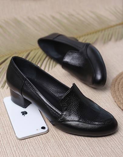 کفش چرم پرسنلی زنانه افسون کد310