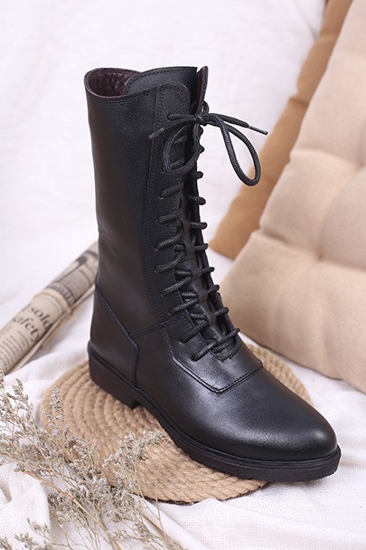 کفش بوت چرم زنانه اسکویرل