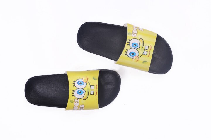 صندل راحتی بچگونه کارتونی طرح باب اسفنجی