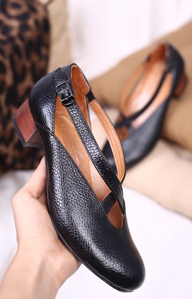 کفش چرم کالج زنانه رسا