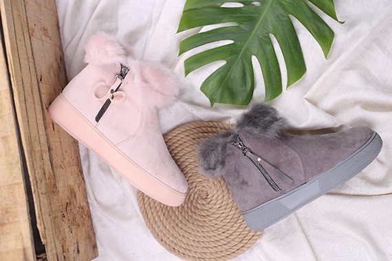 نیم بوت زنانه K خزدار