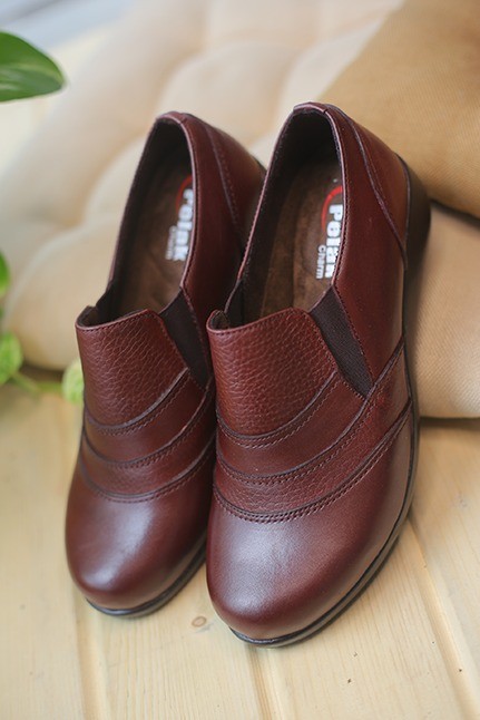 کفش چرم پرسنلی زنانه کد899