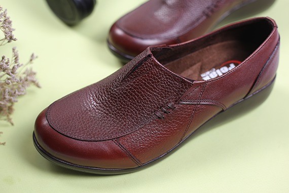 کفش چرم پرسنلی زنانه کد977