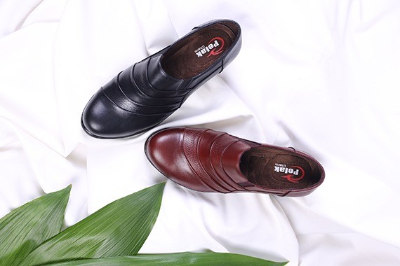 کفش چرم پرسنلی زنانه کد991