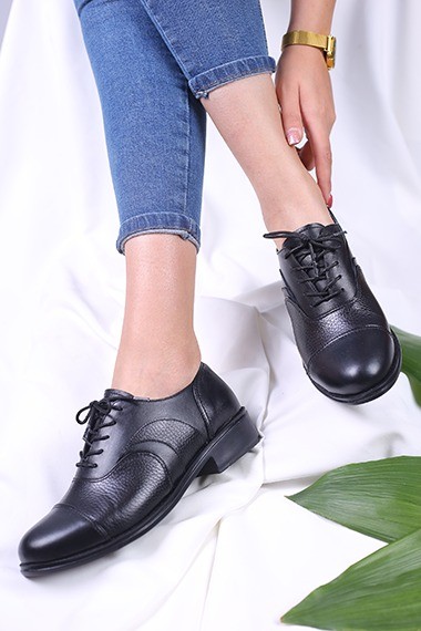 کفش چرم پرسنلی زنانه کد994