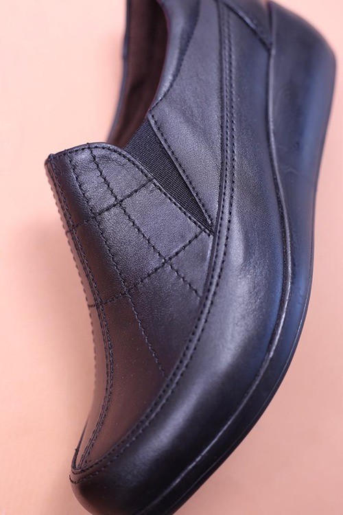 کفش چرم پرسنلی زنانه کد975