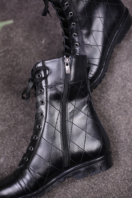 نیم بوت چرم زنانه شادان