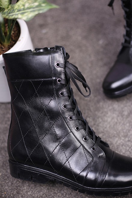 نیم بوت چرم زنانه شادان