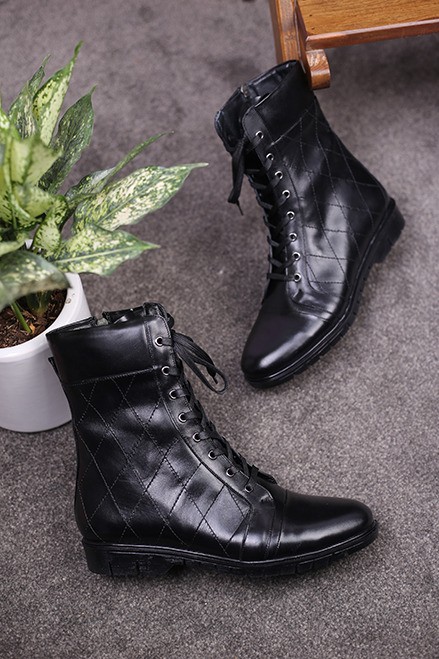 نیم بوت چرم زنانه شادان