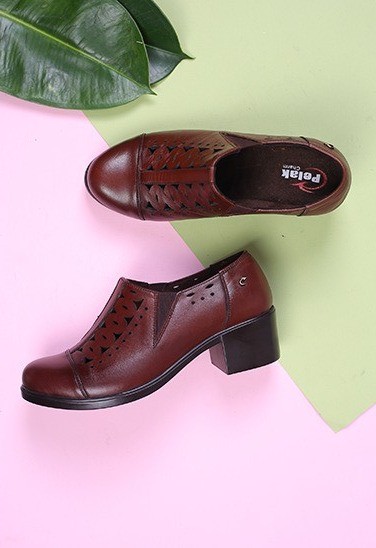 کفش چرم پرسنلی زنانه 835