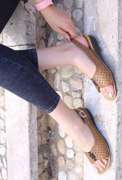 کفش صندل رکابدار تابستانی زنانه ماریا