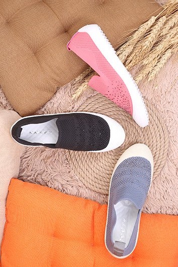 کفش اسپرت دخترانه کش بافت37