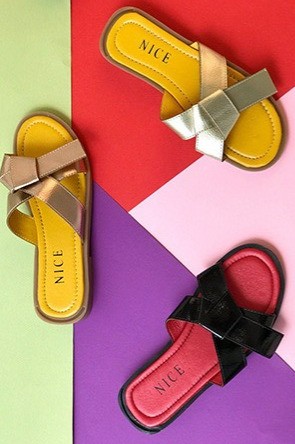 کفش صندل روفرشی زنانه پاپیون