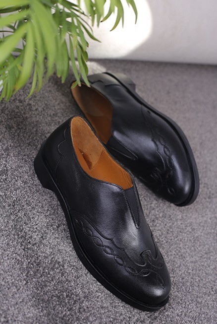 کفش چرم پرسنلی زنانه کد302