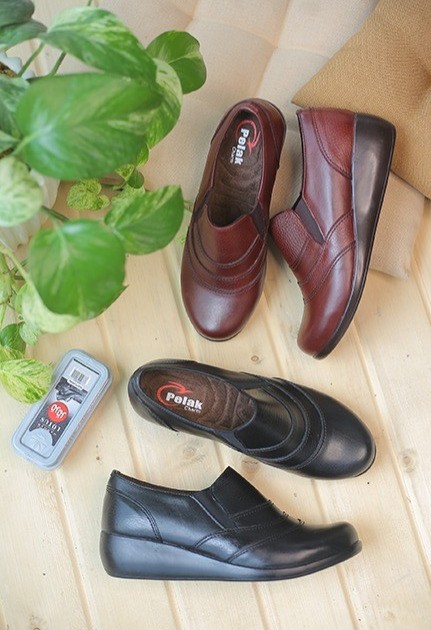 کفش چرم پرسنلی زنانه کد899