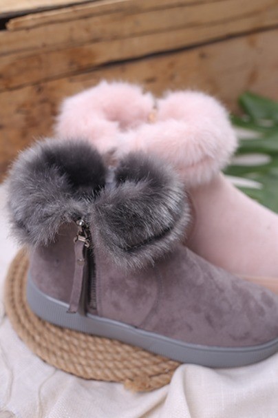 نیم بوت زنانه K خزدار