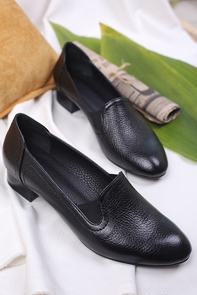 کفش چرم پرسنلی زنانه کد223