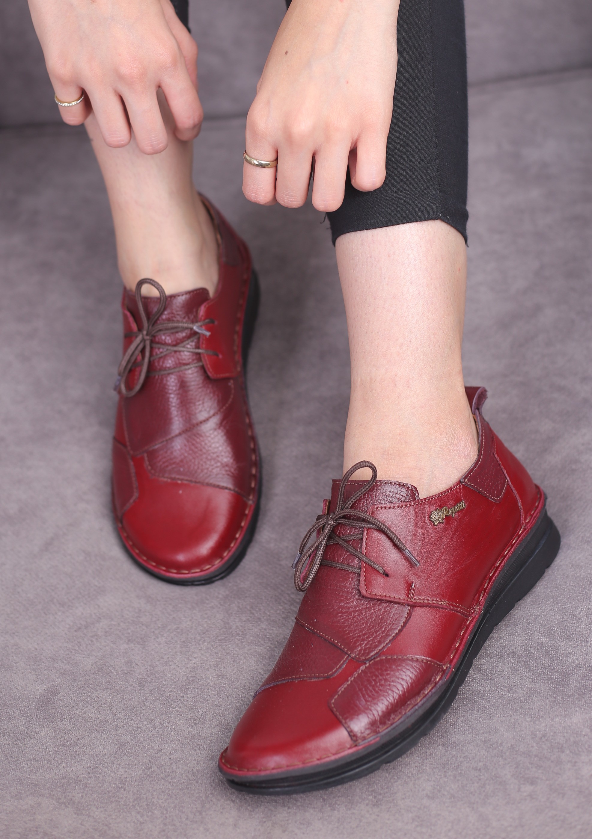 کفش چرم زنانه کد 306