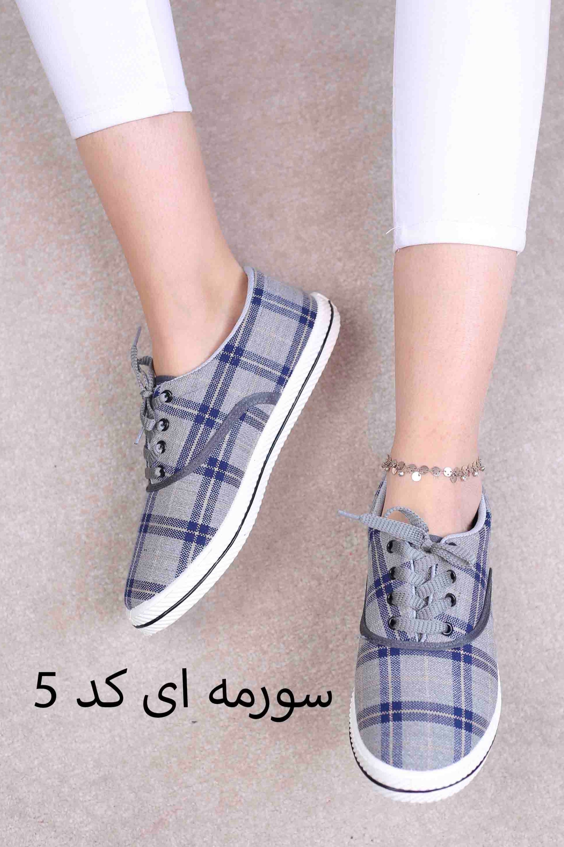 کفش ونس زنانه چهارخونه 2