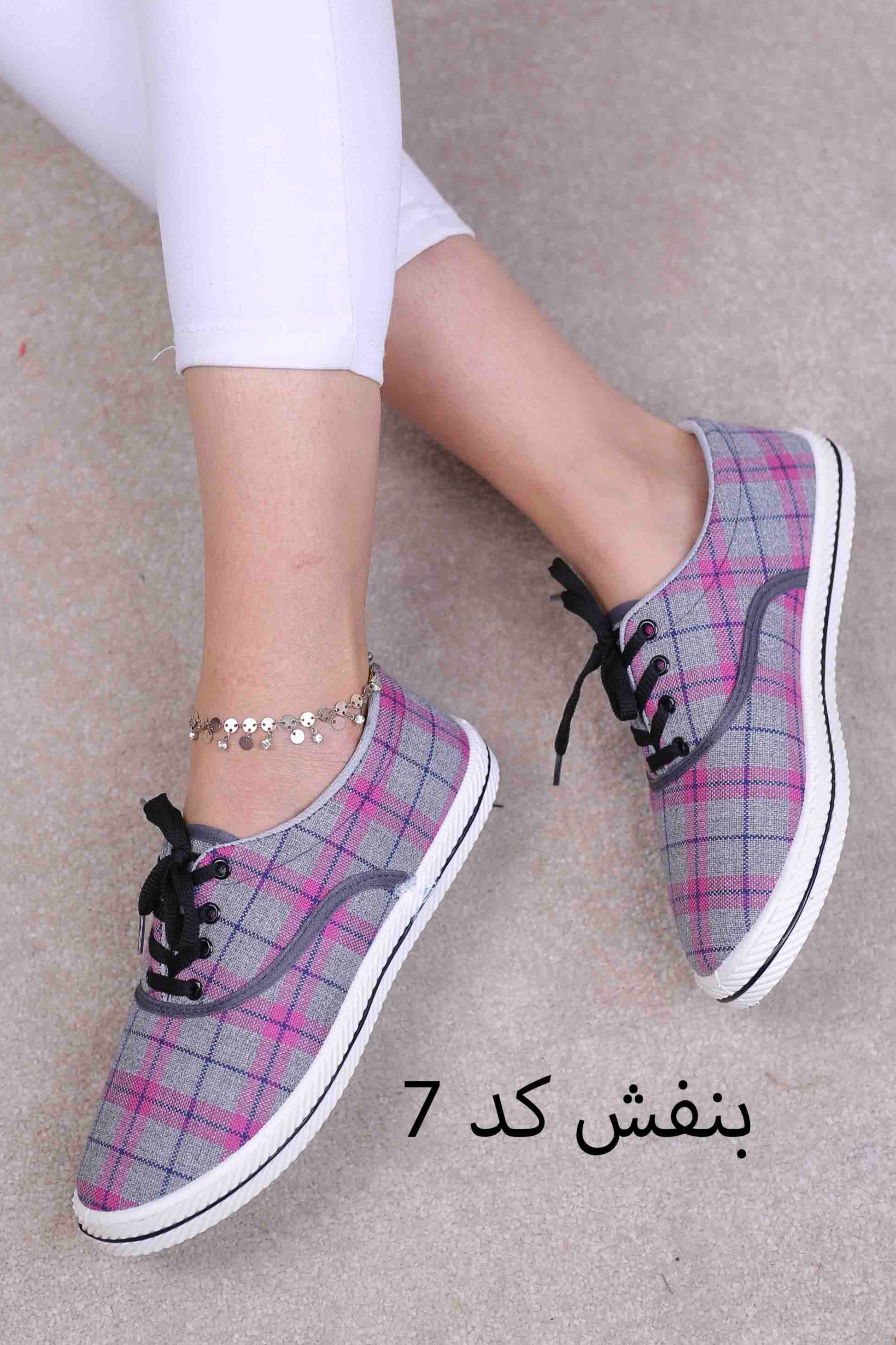 کفش ونس زنانه چهارخونه 2