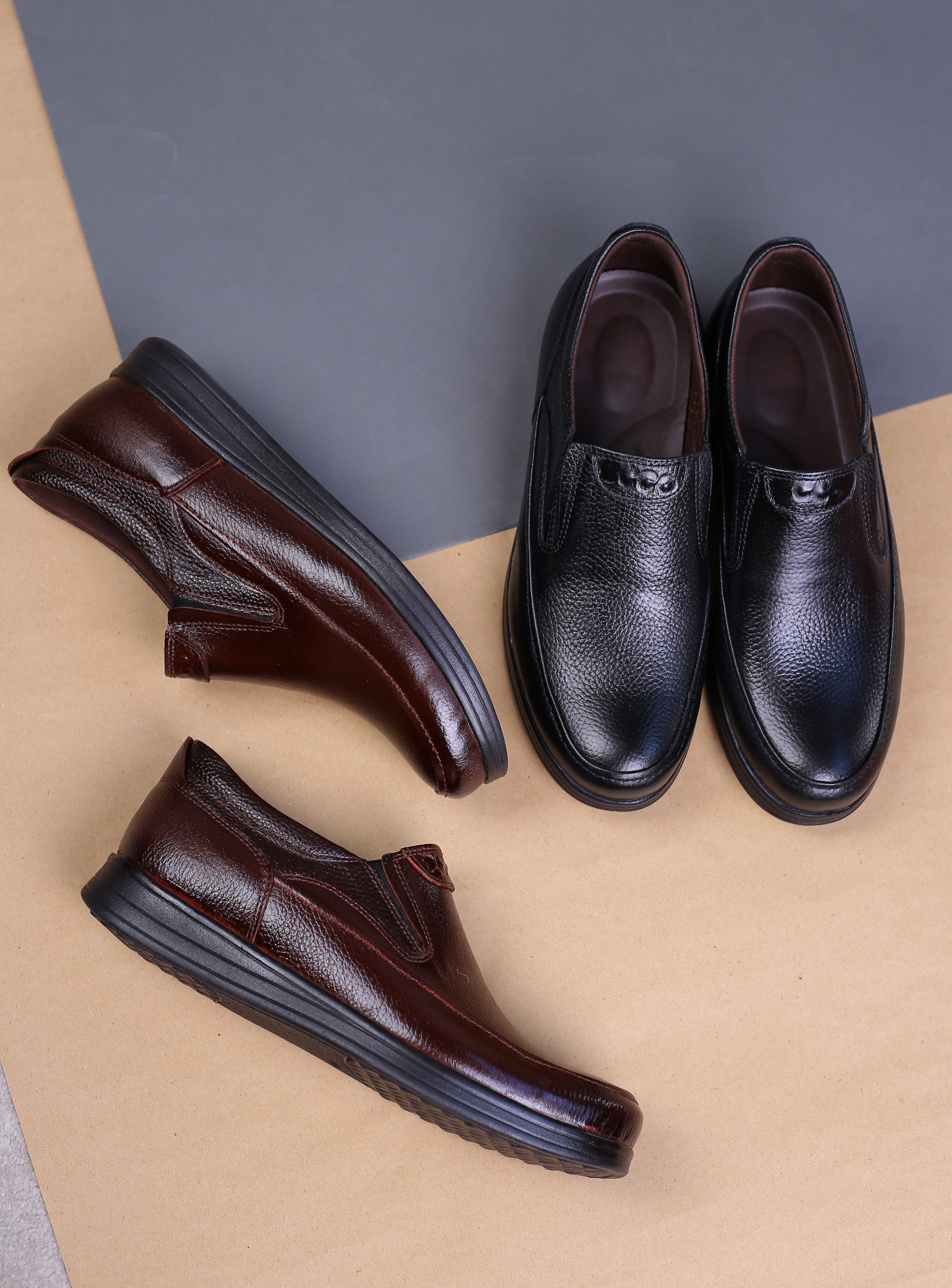 کفش چرم مردانه طبی اکو