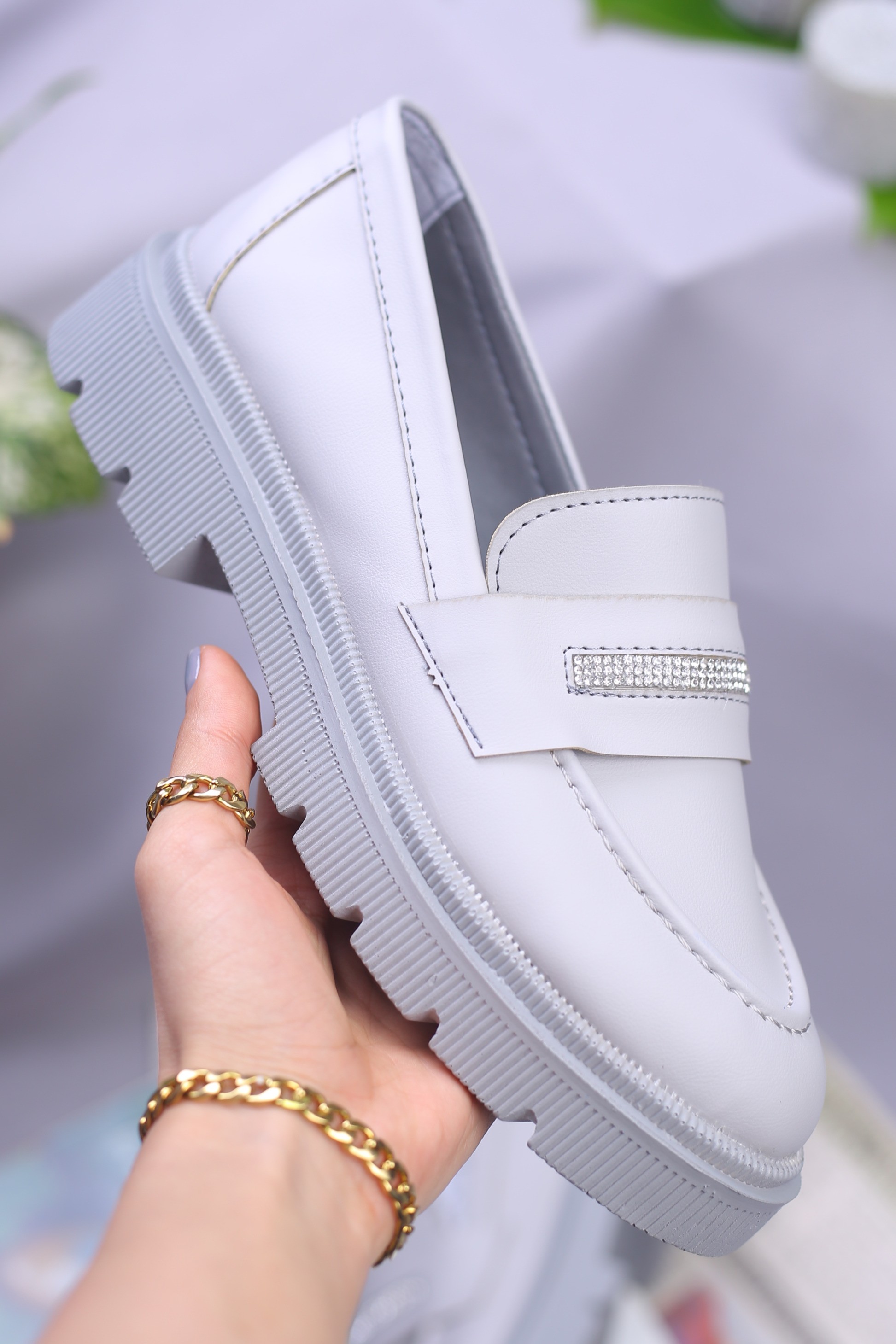 کفش کالج زنانه نگینی