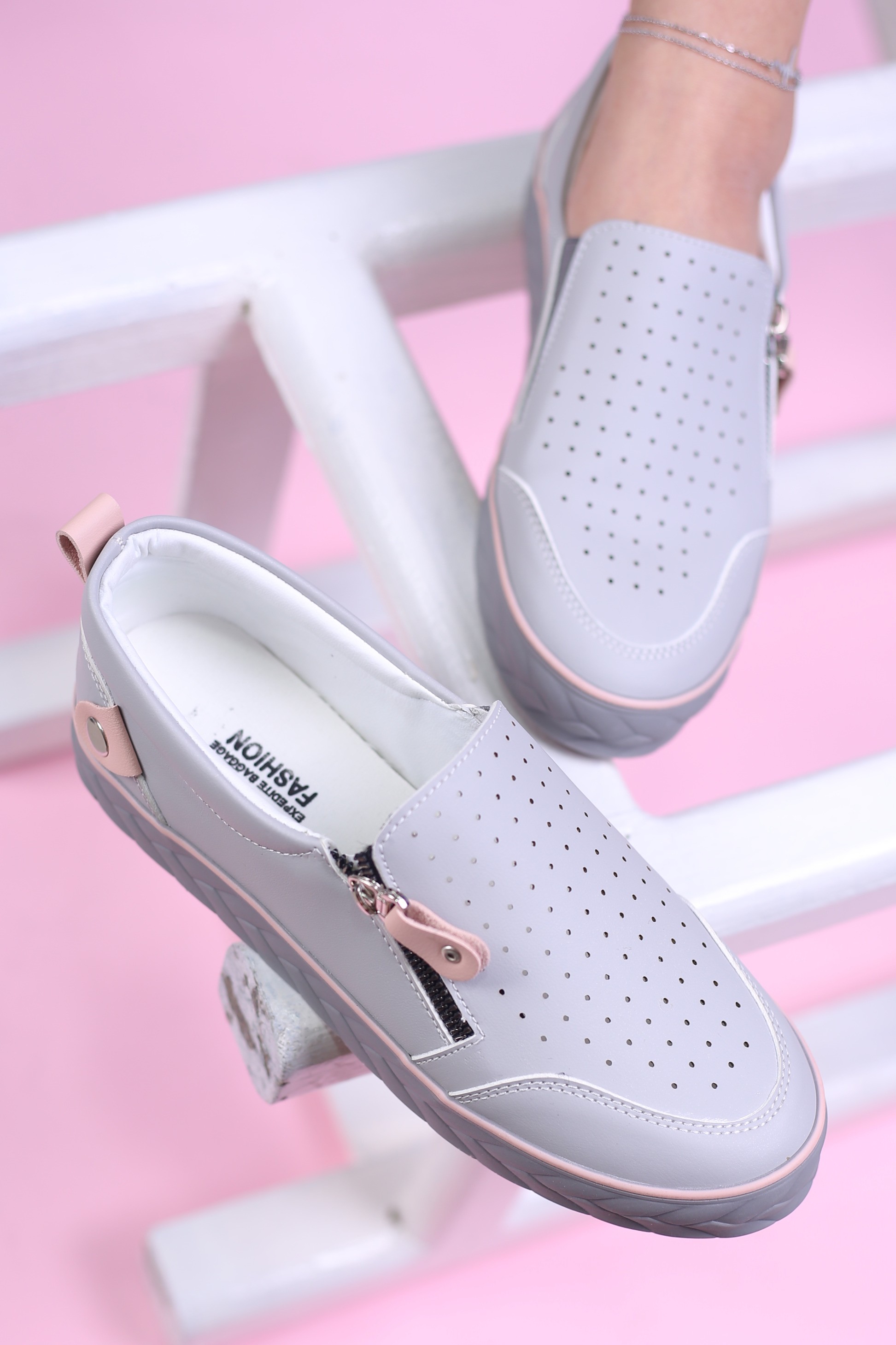 کفش کالج زنانه زیپی