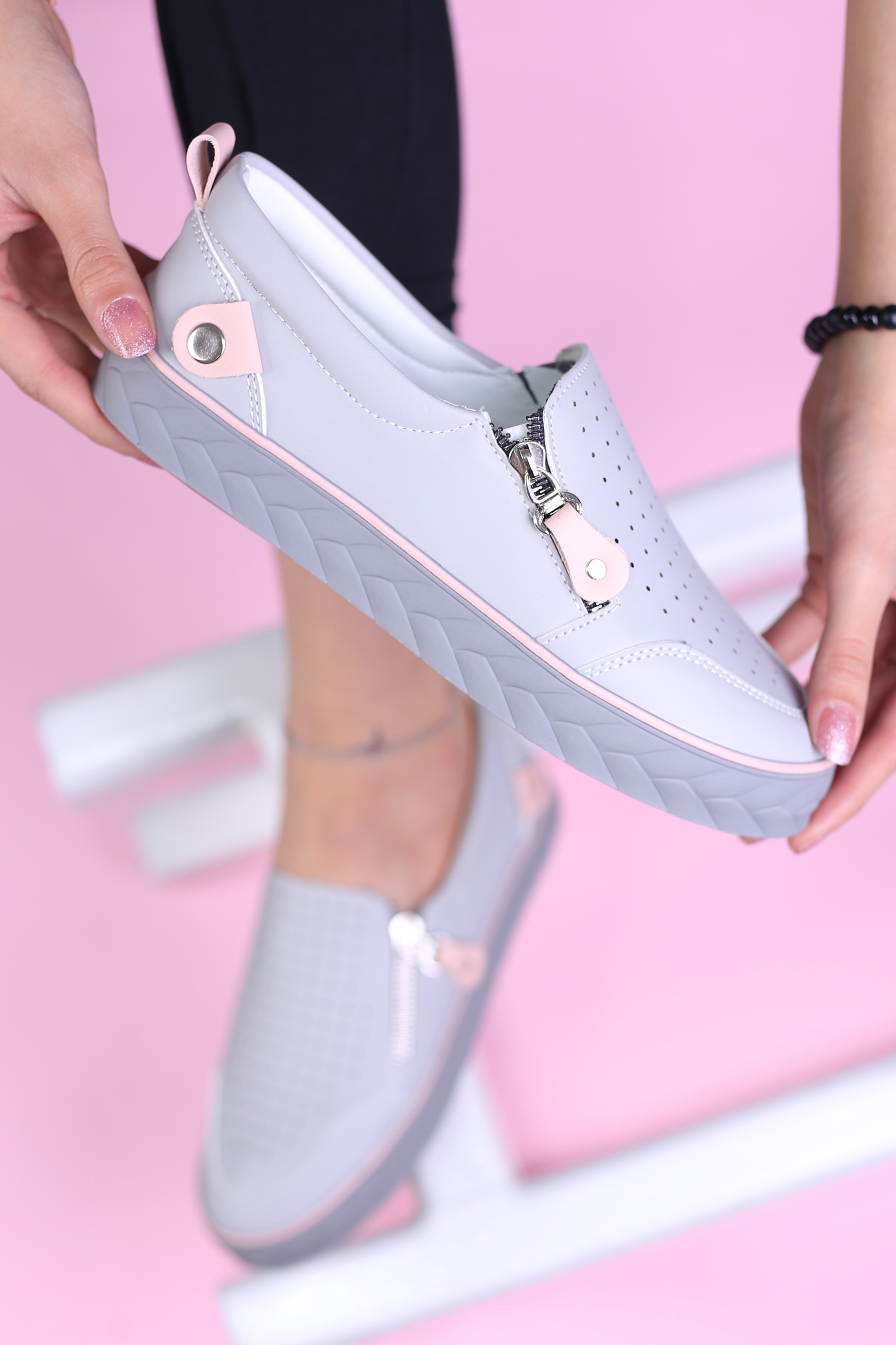 کفش کالج زنانه زیپی