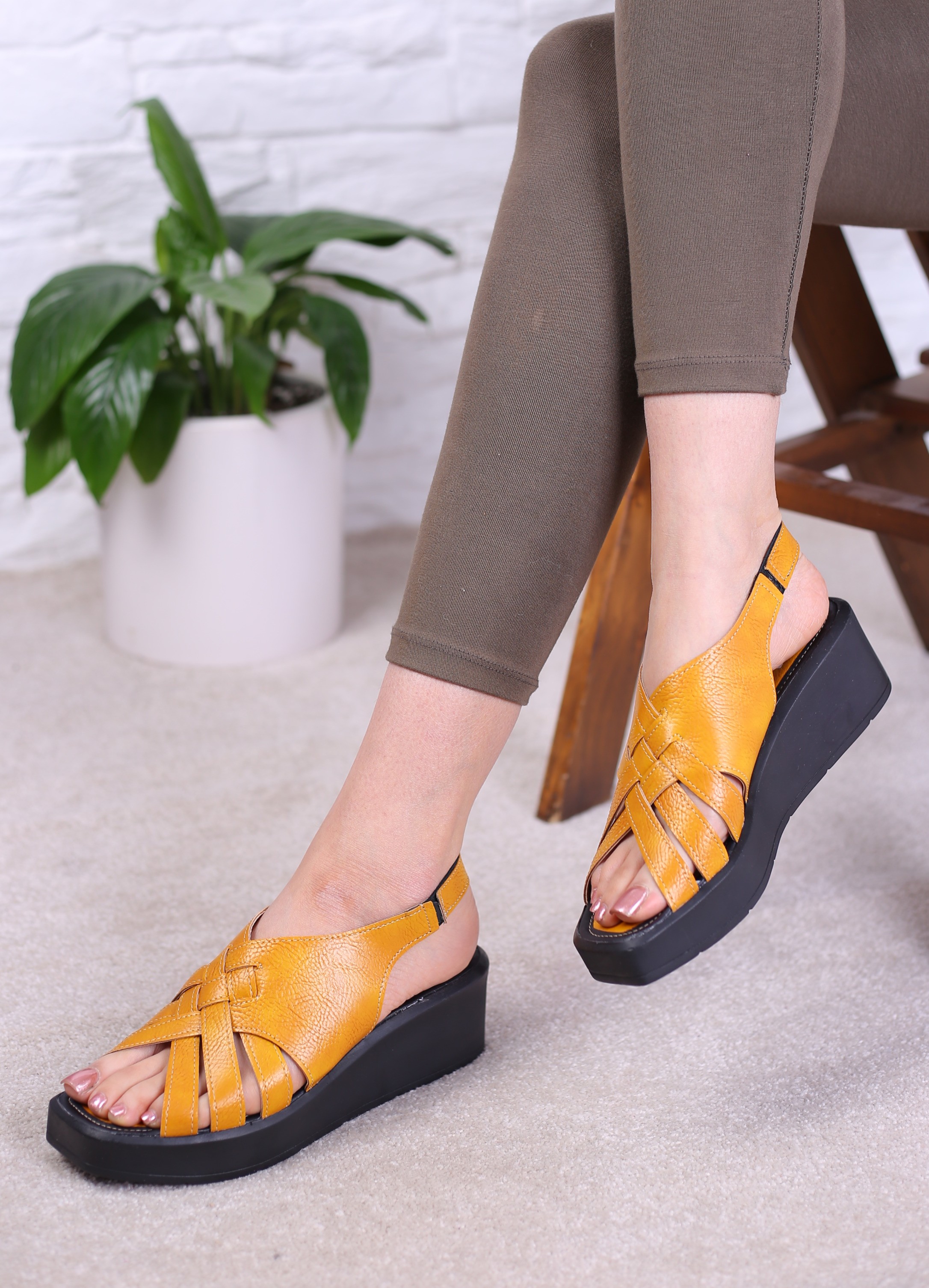 کفش صندل زنانه رکابدار تابستانی مولتی صدف