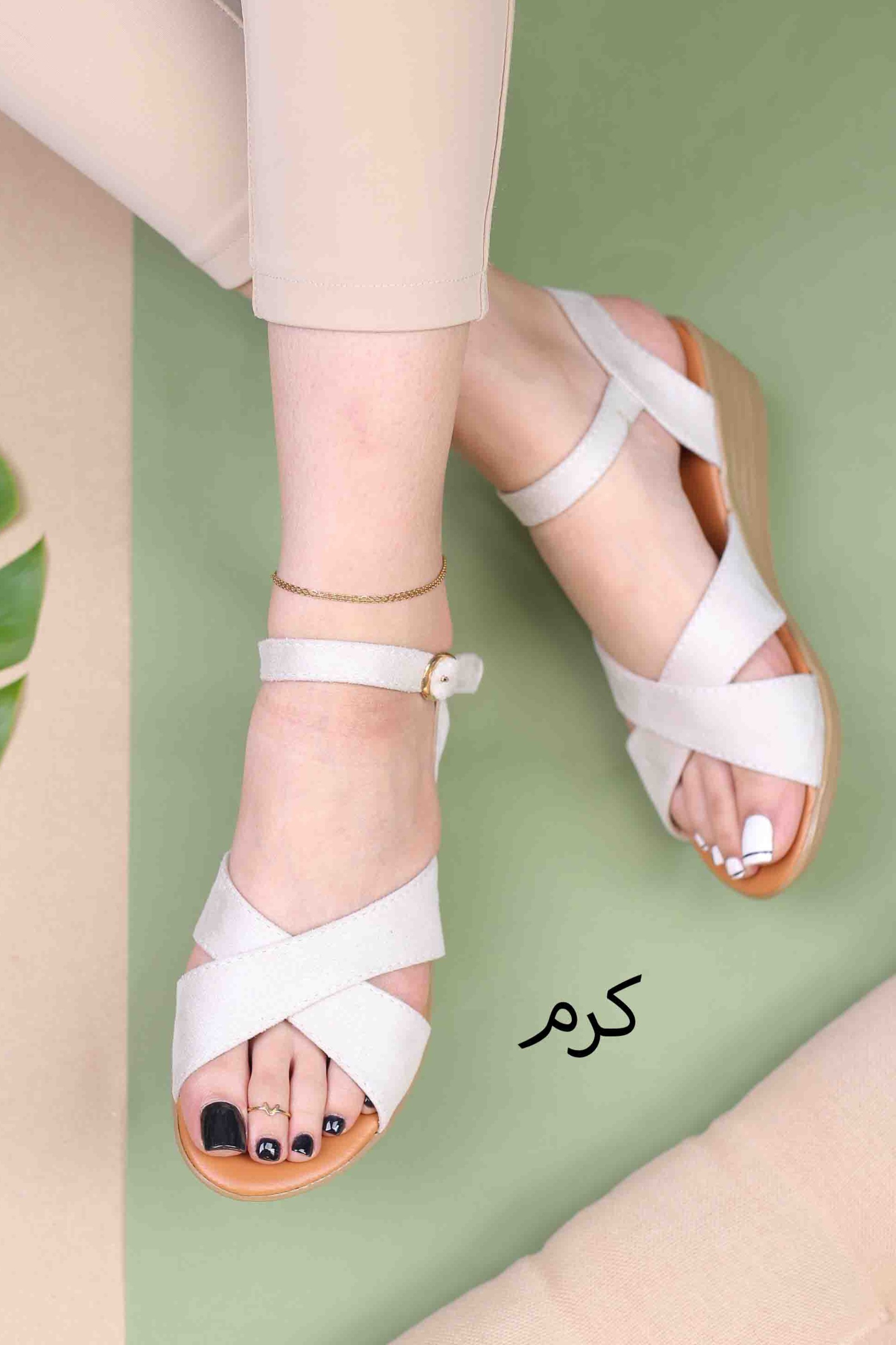 کفش صندل زنانه رکابدار تابستانی کد 12-4100