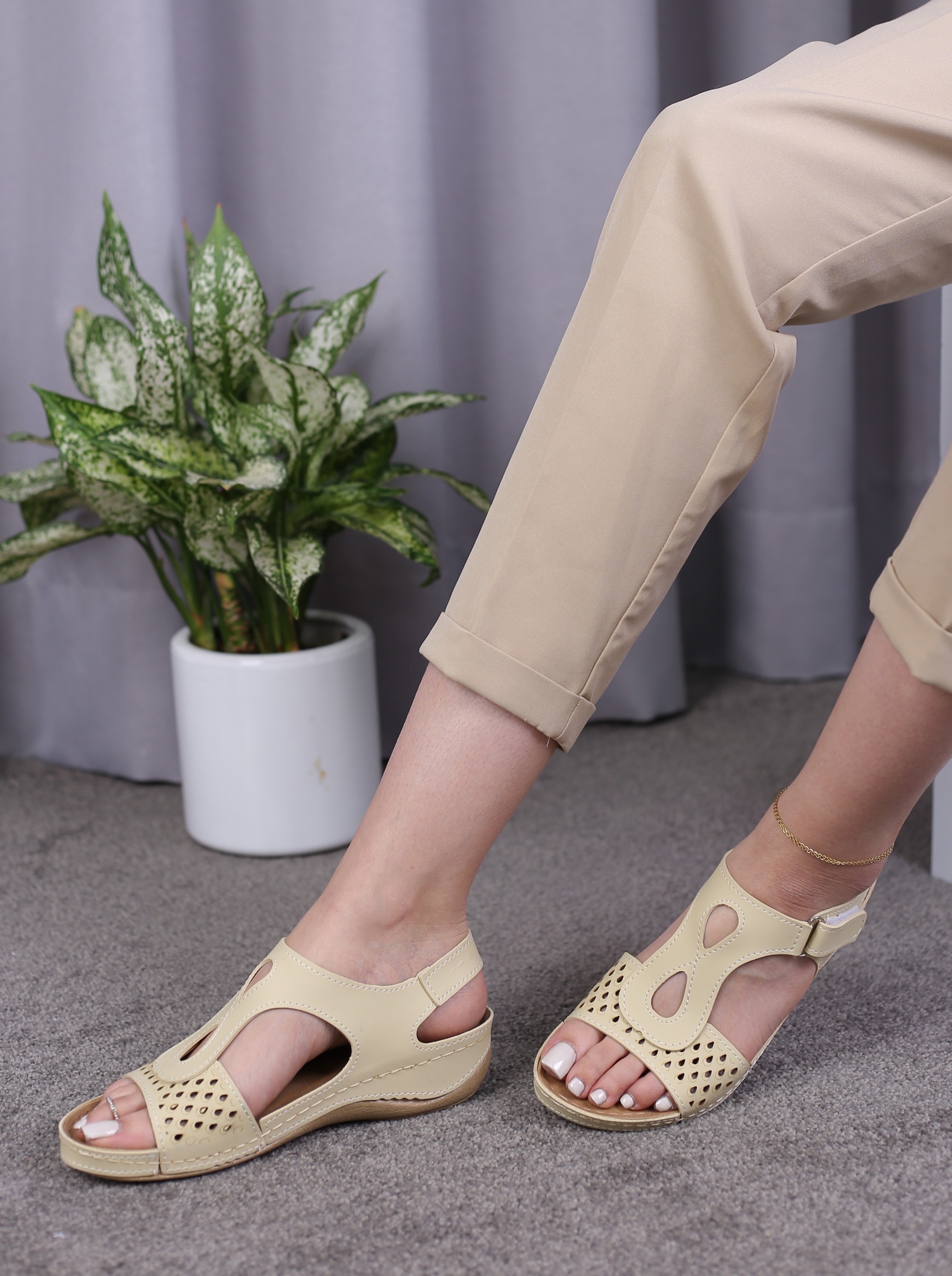 کفش صندل رکابدار تابستانی زنانه کد 598