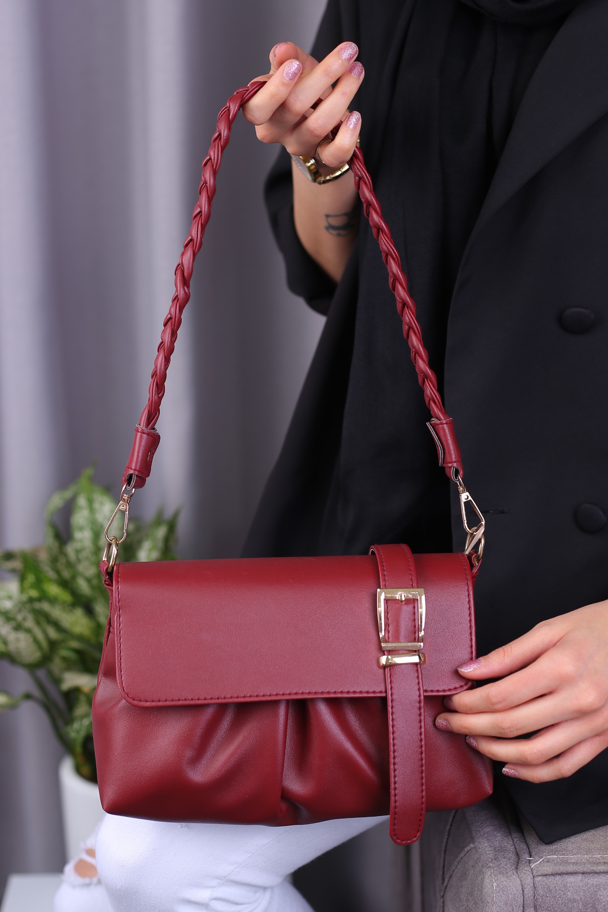 کیف دوشی زنانه کد 1046