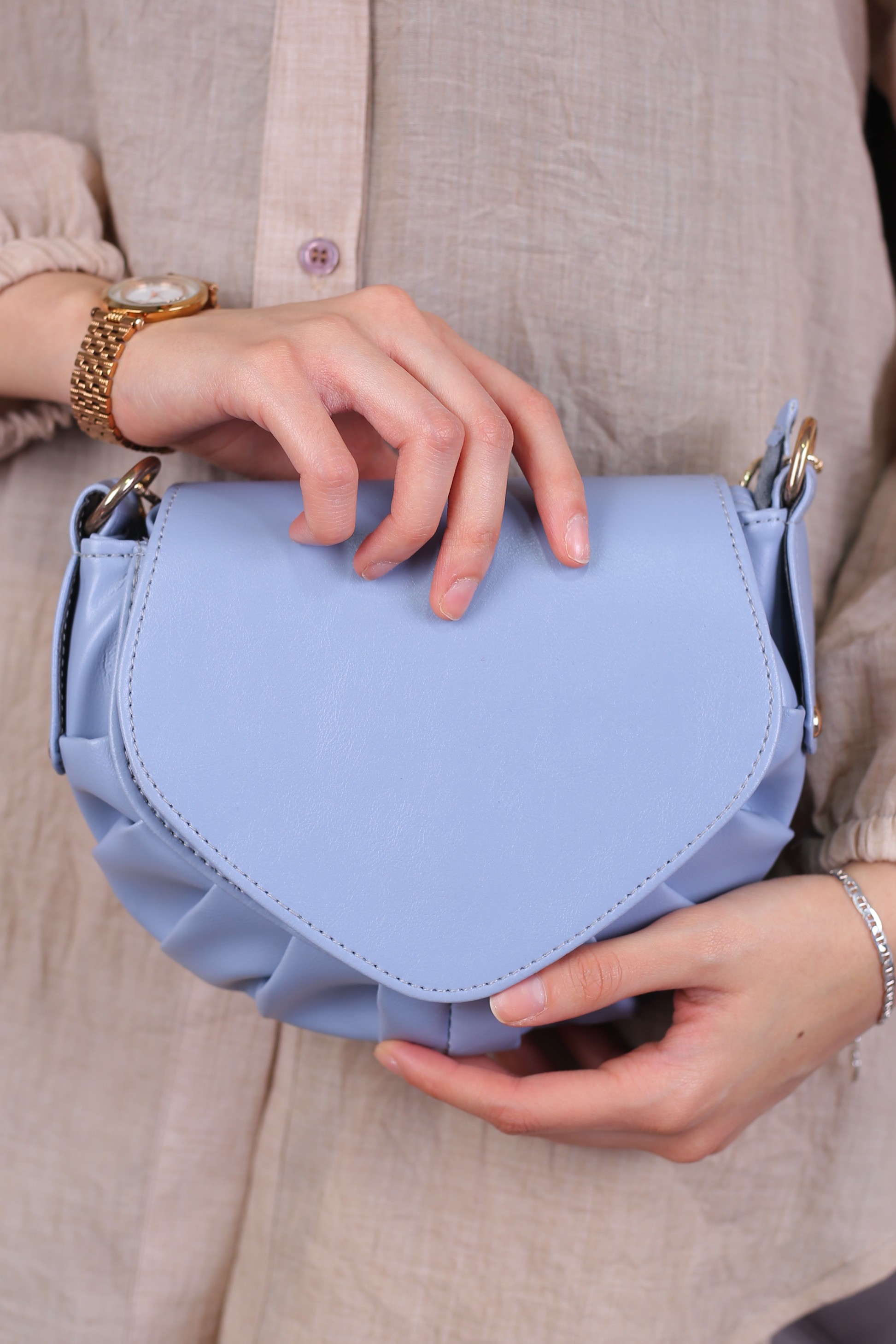 کیف دوشی زنانه کد 35 صدفی