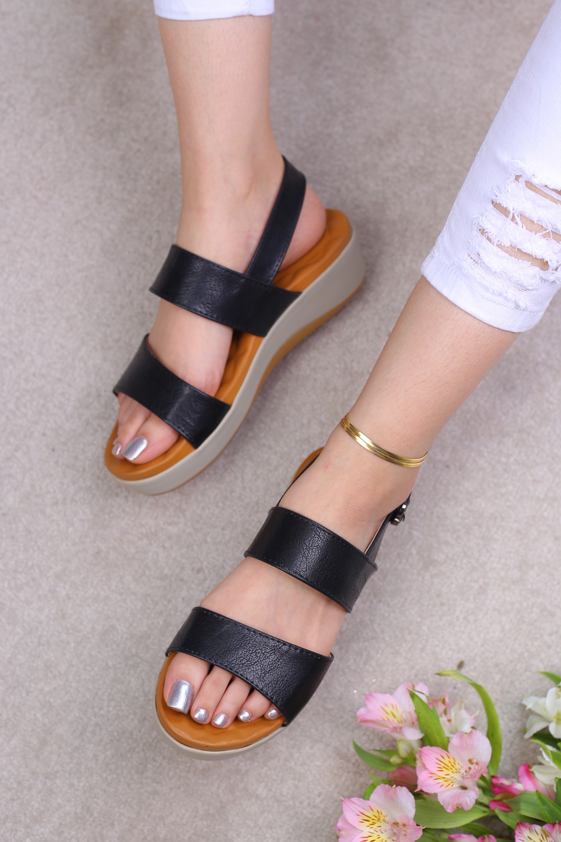 کفش صندل رکابدار زنانه تابستانی کد 6100