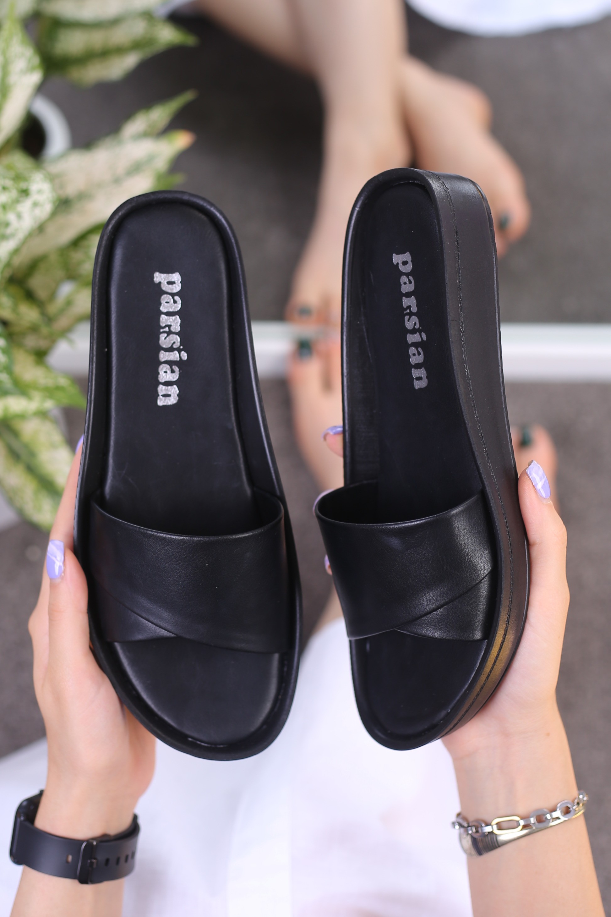 کفش صندل زنانه روفرشی پاکتی پارس