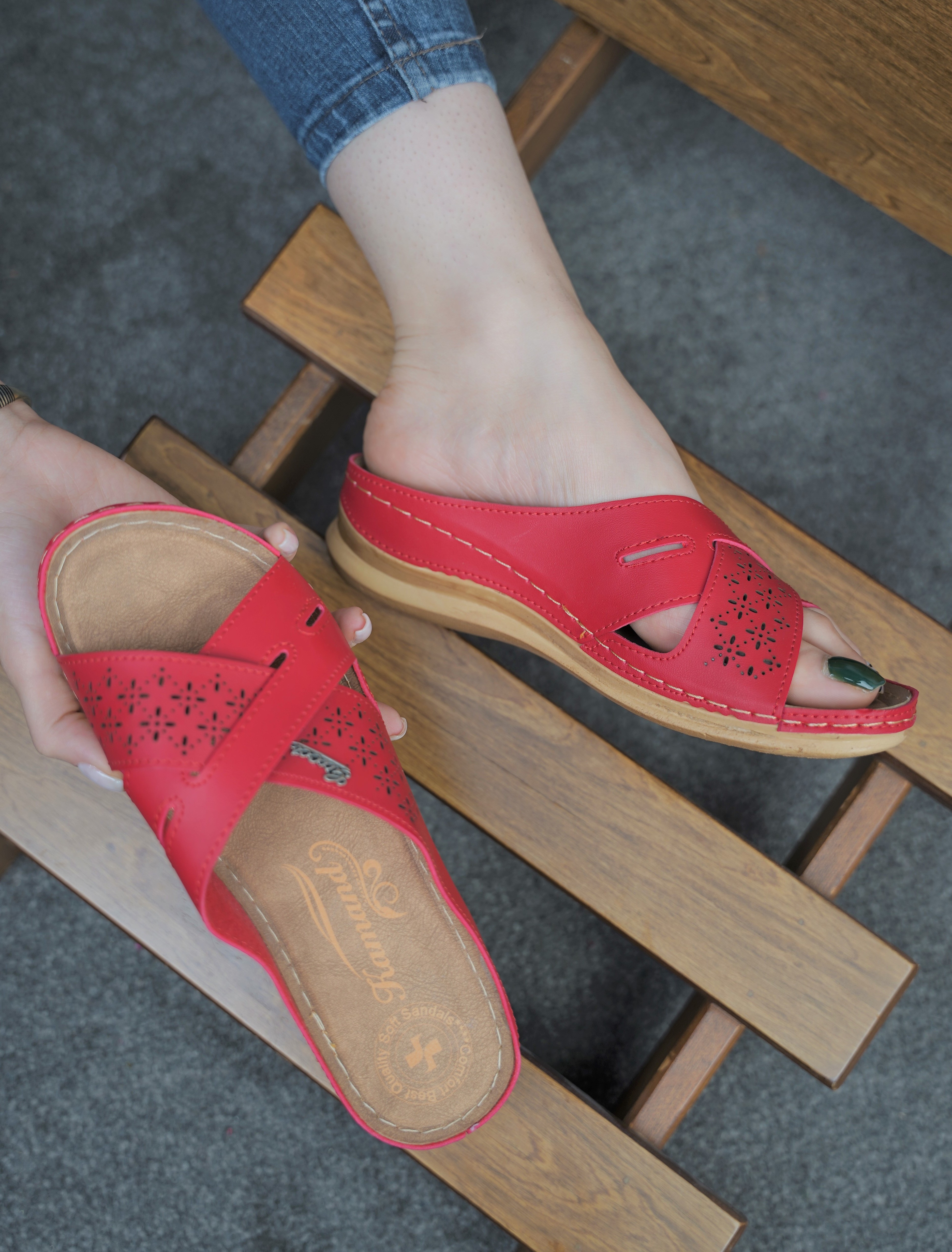 کفش صندل زنانه روفرشی کد 205