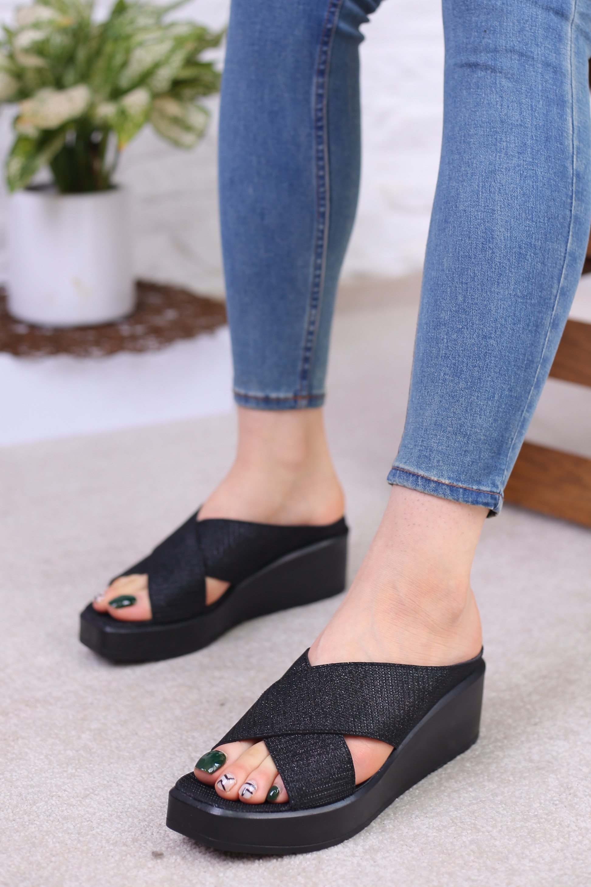 کفش صندل زنانه روفرشی مانیا لمه