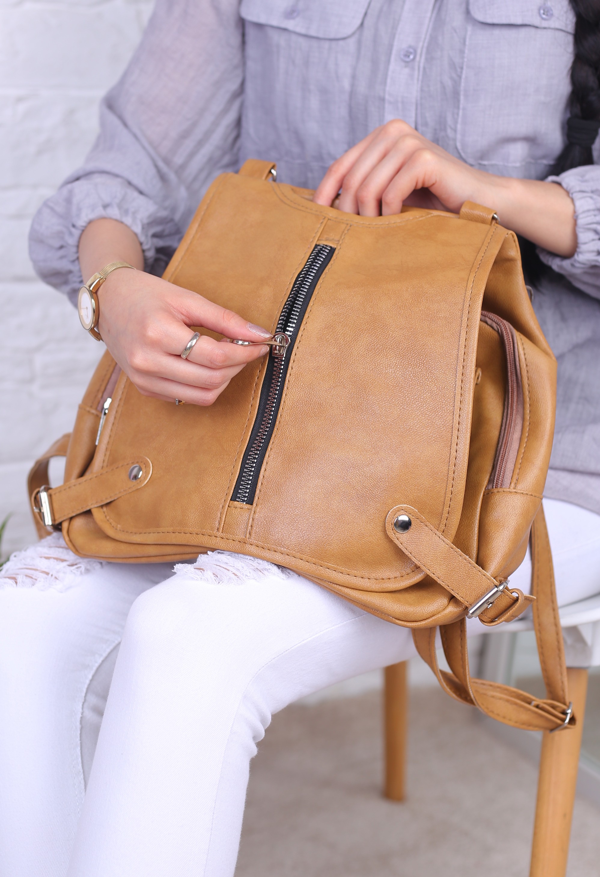 کیف کوله زیپی