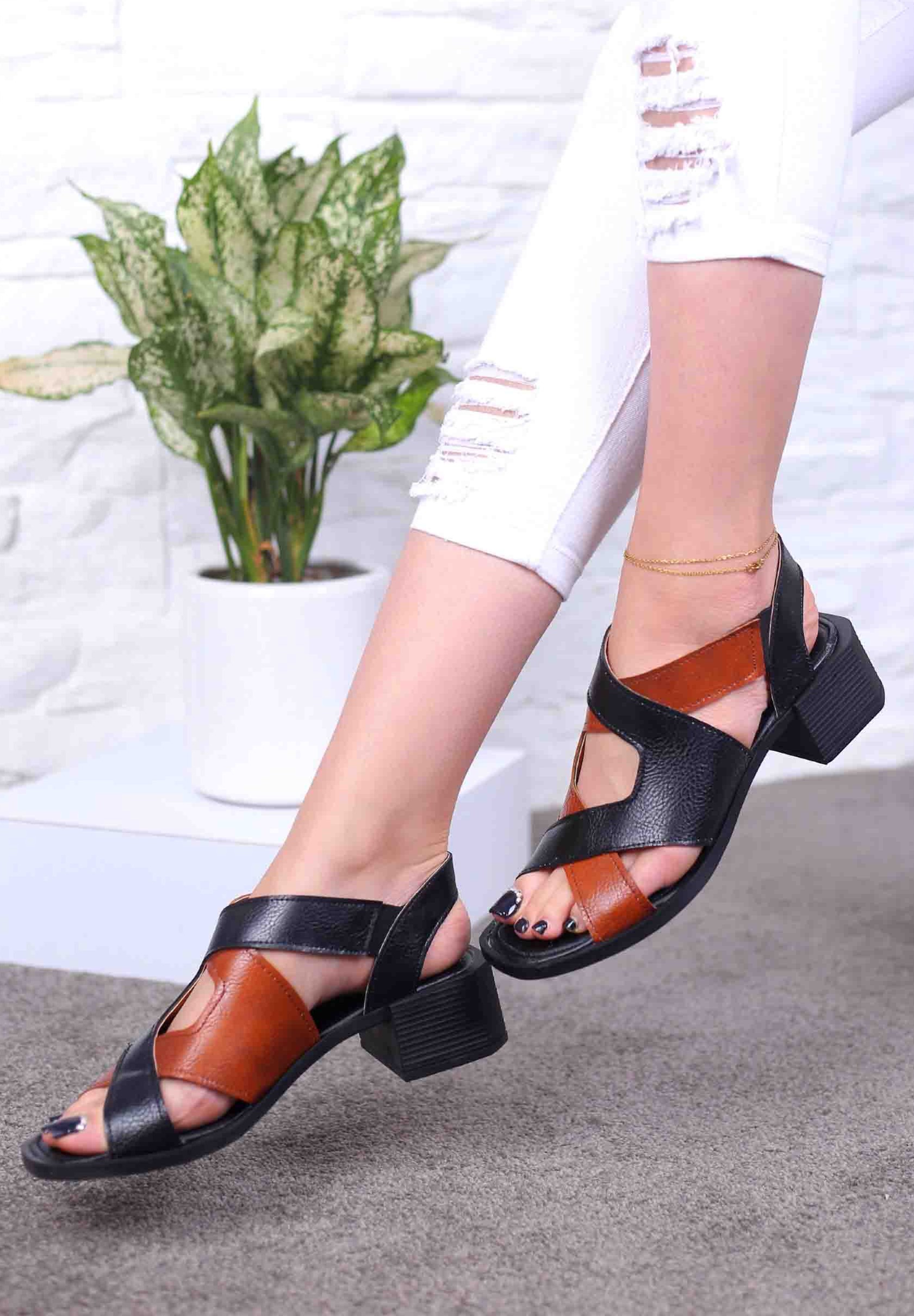 کفش صندل زنانه تابستانی رکابدار لوزی جوکر