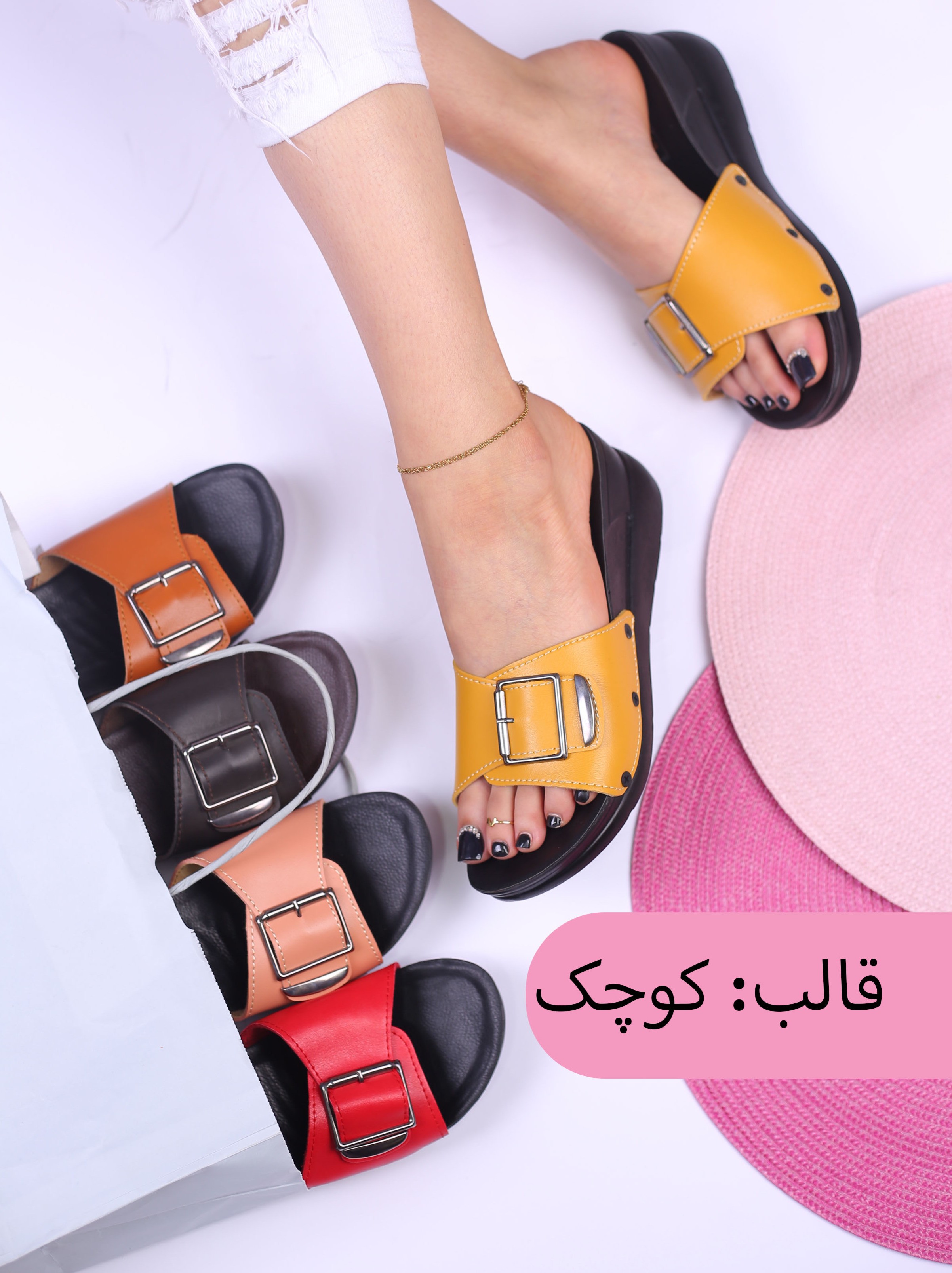 کفش صندل زنانه روفرشی افرافور